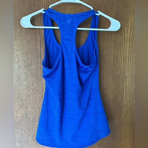 Athleta Tank Top Racerback Women’s Size XXS Shadow Stripe Blue - Picture 4 of 6